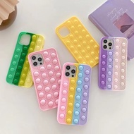 Universal Soft Silicone Pop it Bubble Cute Rainbow Silicone Case