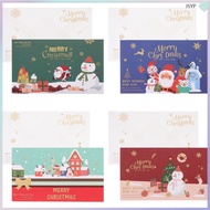 Christmas Card Gift Cards Santa Claus Invitation Xmas Message Festival Decorative Greeting  junshaoyipin