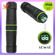 [gaozuo523.vn] P68 Waterproof LC Dual Core Fiber Optical Coupler Extend Fiber Optic Cable Length for