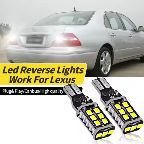 4/10PCS Canbus T16 T15 921 W16W White LED Bulb Car Backup Reverse Light For Lexus LS430/LS460/LS600H