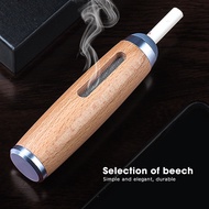 「 Party Store 」 Mini Car Ashtray Wood Non-dropping Ashtray Portable Car Smoking Non-projectile Ashtray Special Cigarette Holder Ash Organizer