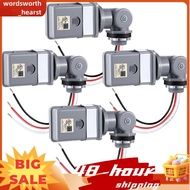Photocell Sensor 4-Pack for Outdoor Lights, 120VAC 50/60 Hz, IP54 Rating, Swivel Mount Dusk-To-Dawn 