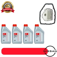Nissan Matic-S 1L Automatic Transmission Fluid Almera 4 bottles + OEM Auto Transmission Filter set (