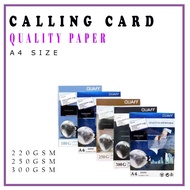 Calling Card Quality Paper A4 size Matte 220gsm|250gsm|300gsm
