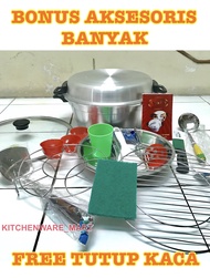 Panci Toyopot TUTUP KACA FULL Kaca Extra Besar Panci Serbaguna Tutup Kaca Oven Panci Serbaguna Peman