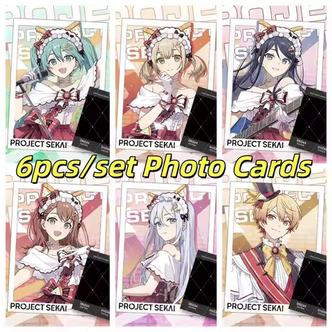 6pcs/set Project SEKAI PJSK Small Card Photo Cards Kohane Ichika Minori Kanade Tsukasa Anime Lomo Ca
