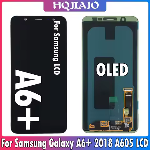 6.0'' OLED For Samsung Galaxy A6+ A6 Plus 2018 A605 LCD SM-A605F Display Touch Screen Digitizer Asse