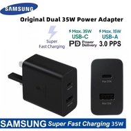 Original Samsung 35W Power Adapter Duo(USB-C, USB-A) Super Fast Charging Wall Charger For Galaxy S25