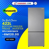 Panasonic 422L Inverter, Steel Door, Bottom Freezer Fridge Refrigerator 冰箱