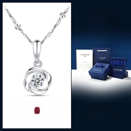 สร้อยคอเงินแท้สำหรับผู้หญิง เครื่องประดับแฟชั่นระดับไฮเอนด์ เครื่องประดับเงินขนาดเล็ก ของขวัญวัน Qix