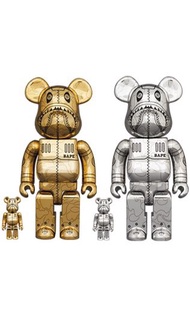 空山基 HAJIME SORAYAMA × BAPE(R) CAMO SHARK BEARBRICK 400%+100％