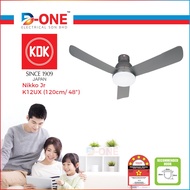 KDK Ceiling Fan - Nikko Jr Remote Ceiling Fan (120cm/ 48″)  K12UX