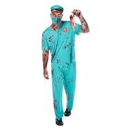 ชุดหมอซอมบี้สำหรับผู้ใหญ่ ชุดวันฮาโลวีน Zombie Doctor Costume for Adults Halloween Costume