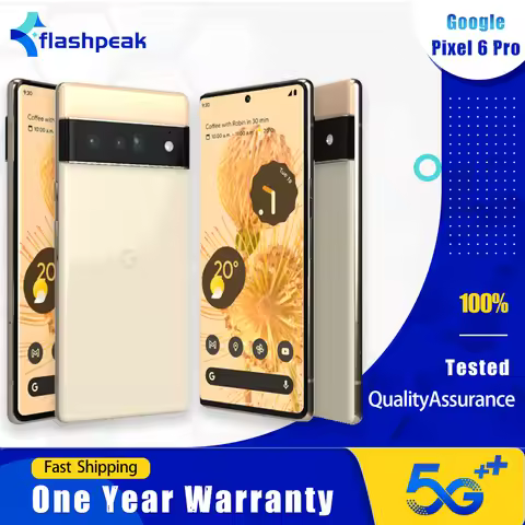 Original Google Pixel 6 Pro 5G Mobile Phone NFC 128GB/256GB 120Hz 6.7'' AMOLED 50MP+48MP+12MP+11MP O