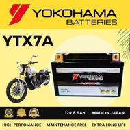 ❄YTX7A YTX7A-BS BATTERY YOKOHAMA KARISMA VF3i185 ELIT125 ELIT150 SM110 EVOZ JETZ125 VR125 JET POWER WMOTO ES125 BENELLI☚