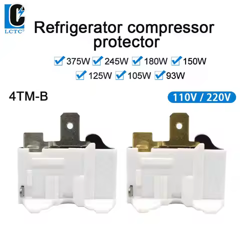 LCTC 110V Refrigerator Voltage Protector Air Conditioner Thermal Relay 220V Hinse Protection For Ref