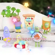 1/3/6pcs SpongeBob And His Friends Birthday Decorative Figurines, Desktop Decor, Cake Toppers, Offic