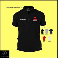 Polo T Shirt Mitsubishi Xpander SUV MIVEC Engine Family Wagon Design Baju Sulam Cotton Fashion Embro