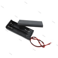2 Slot AAA Battery Holder Case Box with Leads with ON/OFF Switch Cover Standard Battery Container q1