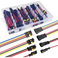 16 AWG Waterproof Wire Connectors Automotive Electrical Connectors Quick Disconnect 1/2/3/4 Pin with