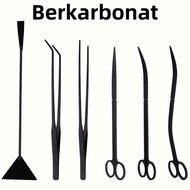 Aquarium landscape maintenance tools tweezers wave scissors carbonization stainless steel