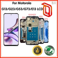 For Motorola Moto G13 G23 G53 G73 LCD XT2335-2 Display Touch Screen Digitizer withFrame,For Moto E13