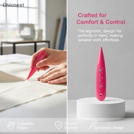 [Chc] Point Turner Seam Creaser 3 in 1 Sashiko Awl Universal Fabric Scoring Tool for Most Fabric Typ