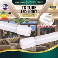 [1BOX -30PCS SET] T8 LED Tube 2FT 4FT 11W 22W 35W Bright Lamp LED T8 SET T8 LED Tube Light Lampu Kal