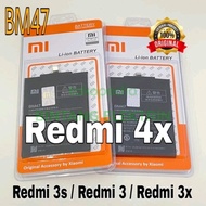 BATERAI XIAOMI REDMI 4X REDMI 3 REDMI 3S BM47 ORIGINAL 