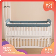 YX Crib Liner Baby Bed Bumper 4pcs Baby Crib Rail Teething Guard Soft Cotton Edge Protector for Bed 