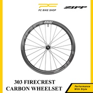 ZIPP 303 FIRECREST CARBON TUBELESS DISC BRAKE WHEEL SET (48MM) BICYCLE WHEELSET (1 SET FRONT AND REAR)