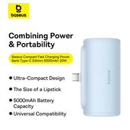 Baseus 20W Mini sạc dự phòng 5000MAh Loại C Nhanh Chóng Sạc Ốp tích hợp pin dự phòng Powerbank Đối V