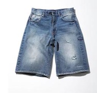 NAUTICA  Bleach Washed 5 Pocket Denim Shorts 淺藍 水洗牛仔短褲   刷破 