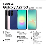 [PROMO] Samsung Galaxy A27 5G (8+256GB) 6.7" FHD+ Super AMOLED l 5000mAh Battery | Original Samsung 
