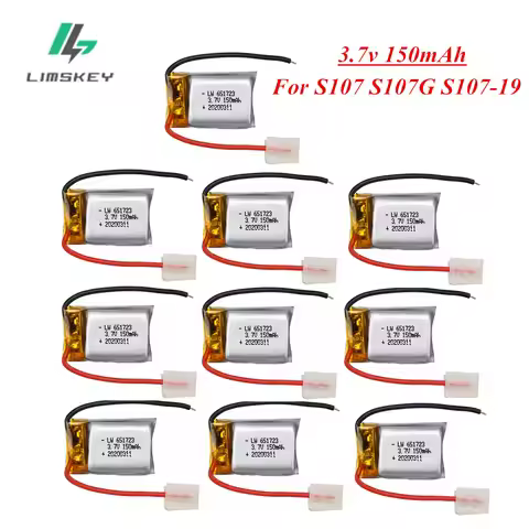 3.7V 150mAh 20C Li-po Battery For Syma S107 S107G S107-19 Skytech M3 Airplane Helicopter Drone Lithi