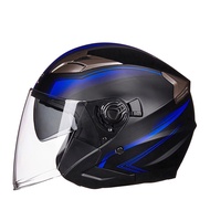[Ship From Sabah] GXT 708 Motorcycle Helmet GXT Double Lens Half Helmet