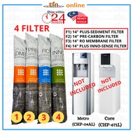 Original Set Coway Water Filter Penapis Air 14" Metro (CHP-04AL), Core (CHP-671L)
