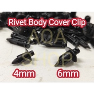 Rivet Body Cover Clip River 4mm 6mm