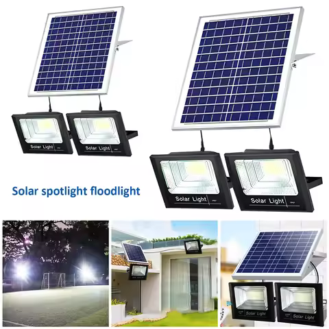Solar Spotlight Outdoor Light Motion Sensor LED Reflector Spotlight Hanging Night IP67 Waterproof So
