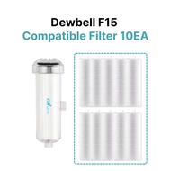 DEWBELL F15 Compatible Water Filter (10EA) Shower Washing Machine Sink Rust Chlorine Bacteria Remova