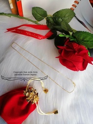 LONG NECKLACE 24K GOLD COATED JEWELLERY 24K GOLD PLATED CHAIN NECKLACE