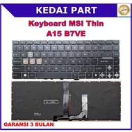 MSI Thin A15 B7VE B7U B7UC B7UC B7UC B7UX B7VF AI B8VF MS-16R8 MS-16RK Keyboard
