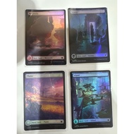 Land Plains Mountain Swamp Island Baht foil foundation mtg magic the gathering
