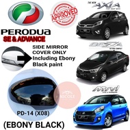 Perodua Myvi/Myvi Icon/Bezza/New Axia Original Side Mirror Cover Only Including Original EBONY BLACK