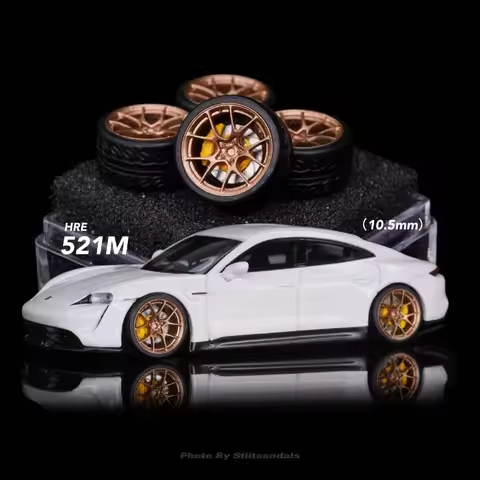 1/64 Chika Nabes Wheels HRE 521M 10.5mm or Caliper Modified Tires Stance Wheel for 1:64 Model Cars