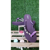 [Lesen Foot House] Made In Taiwan Shell Diamond Ribbon 3.5cm Platform Shoes High Density Flip Flops