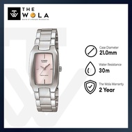 CASIO Women Analog Watch LTP-1165A-4C with Stainless Steel Strap (casio watch woman / jam tangan per