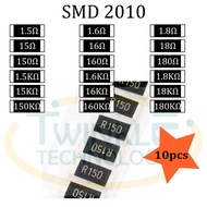 Resistor SMD 2010 1.5 ohm, 1.6 ohm, 1.8 ohm,  15 ohm, 16 ohm, 18 ohm, 150 ohm, 150K ohm, 160K ohm, 1