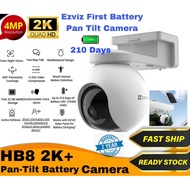 EZVIZ Outdoor IP Camera HB8 - Battery Powered Pan & Tilt Camera, 2K+ Resolution, 360° Panoramic, Col