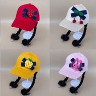 Wig Hat Girls Peaked Cap with Braids Integrated Fashionable Fashionable Baseball Cap